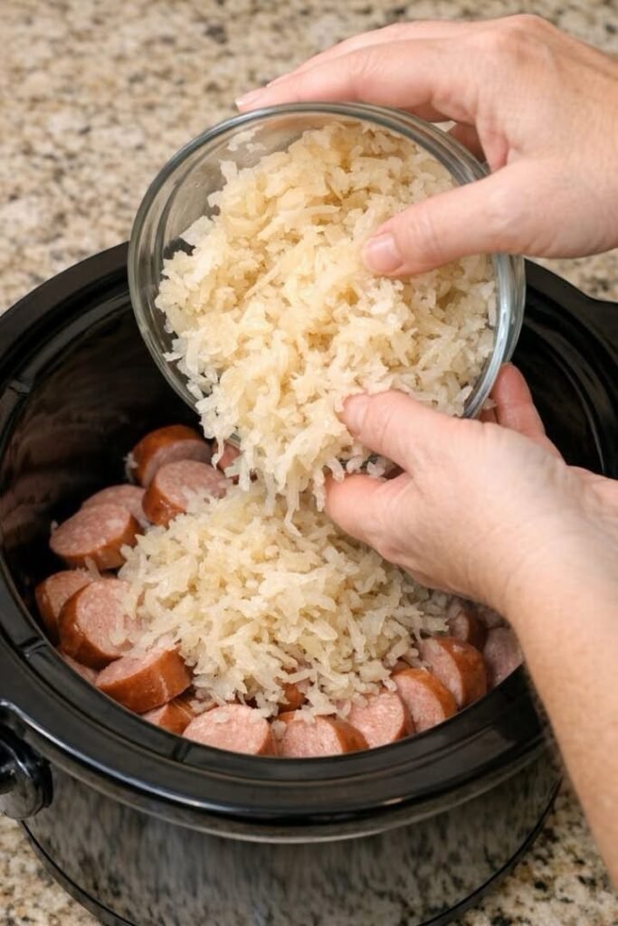 Slow Cooker Amish-Style Sauerkraut Supper: A Tangy, Hearty, Old-World ...